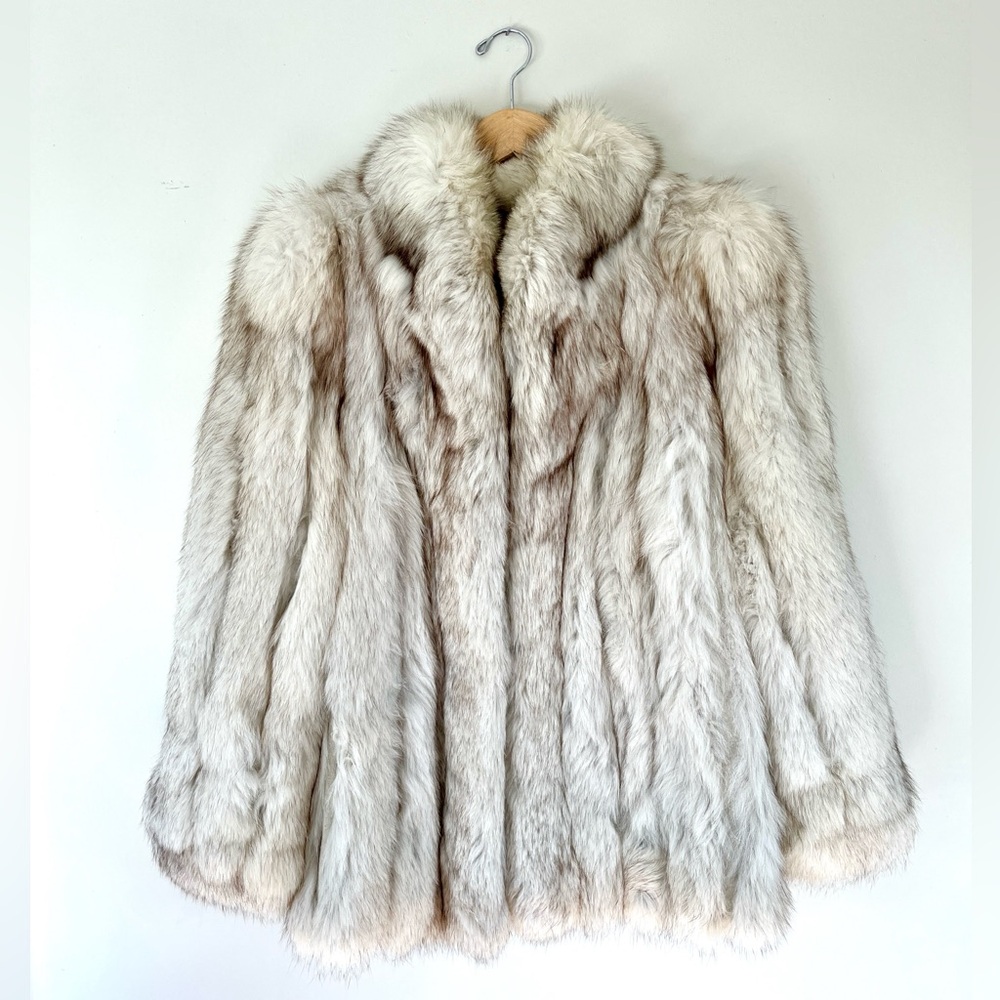 Gorgeous Saga Furs Blue Fox Fur Coat